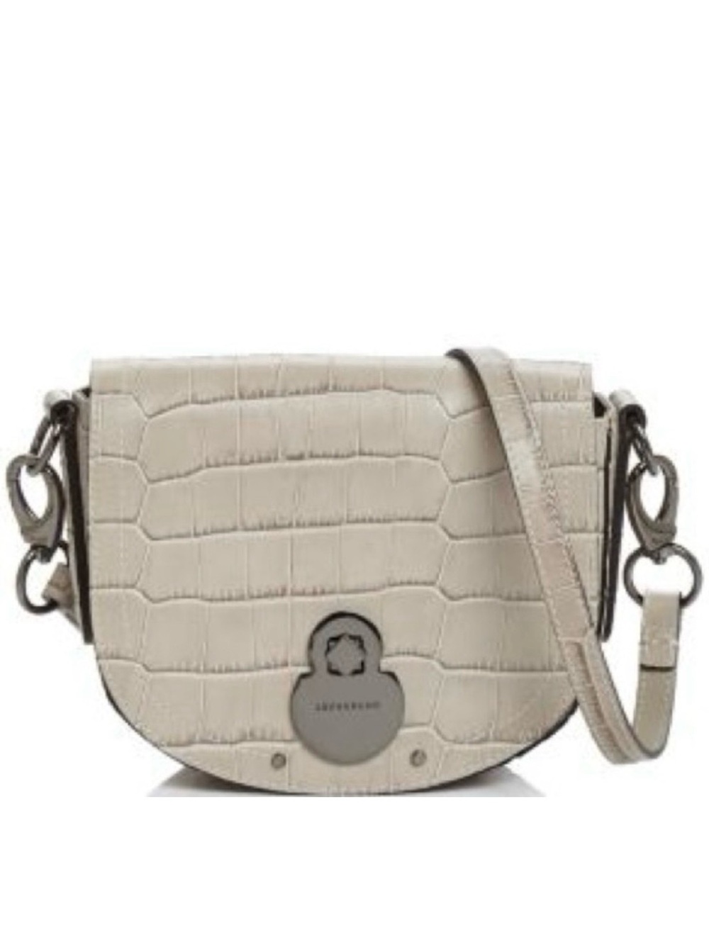 EUC/LIKE NEW Longchamp Cavalcade Large Croc-Embossed Crossbody Bag